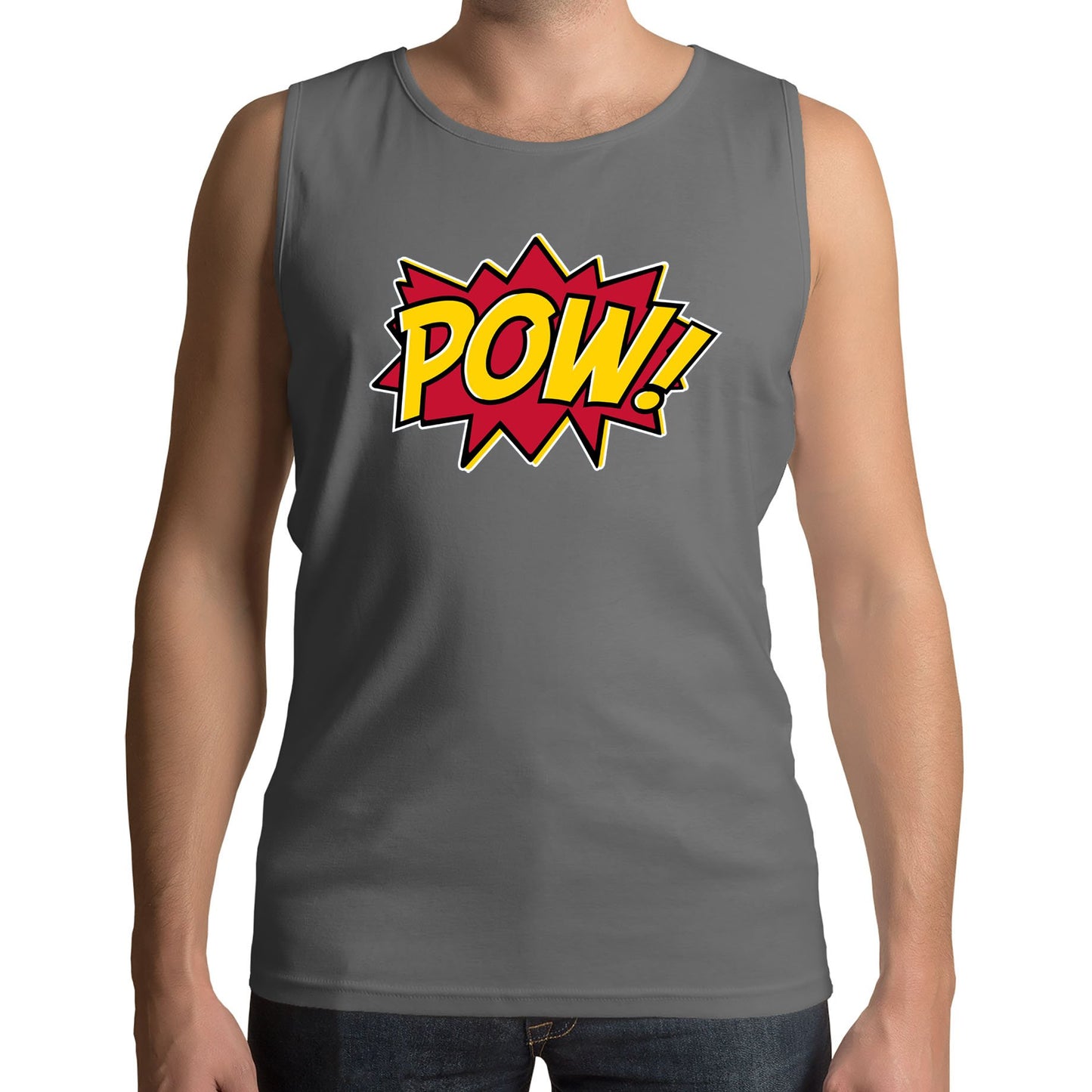 POW Comic Book Mens Vest