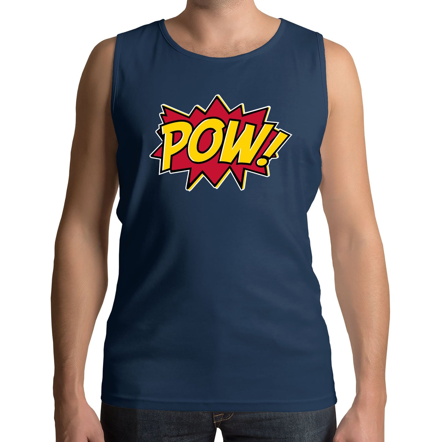 POW Comic Book Mens Vest