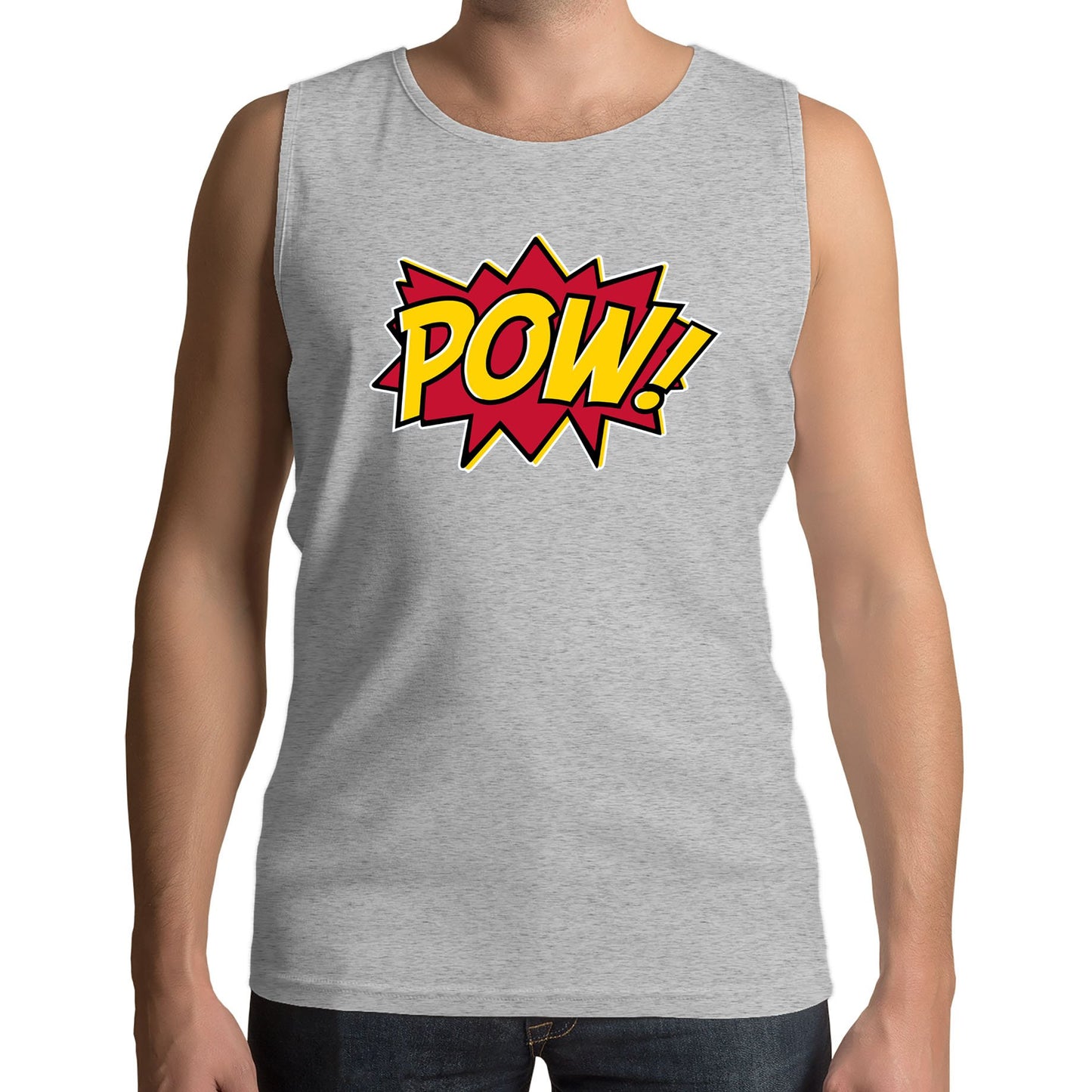 POW Comic Book Mens Vest