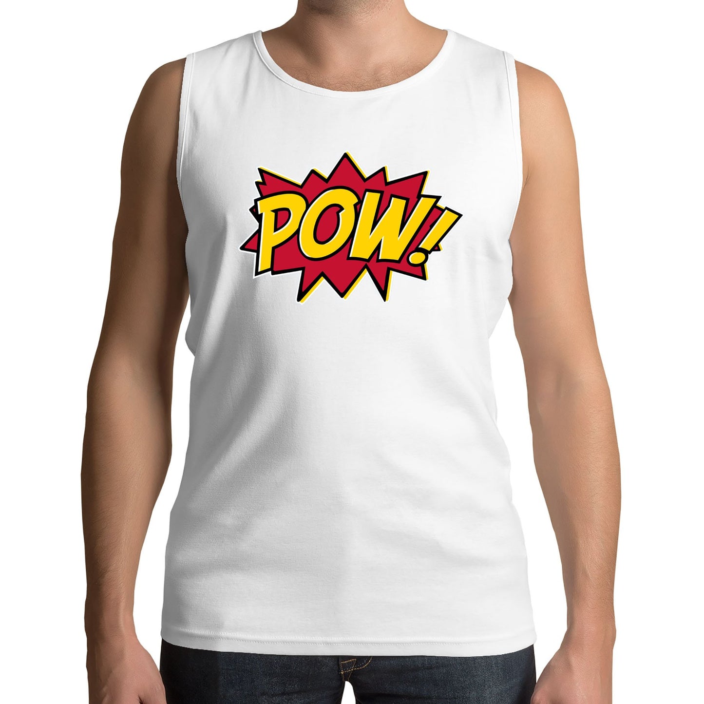 POW Comic Book Mens Vest