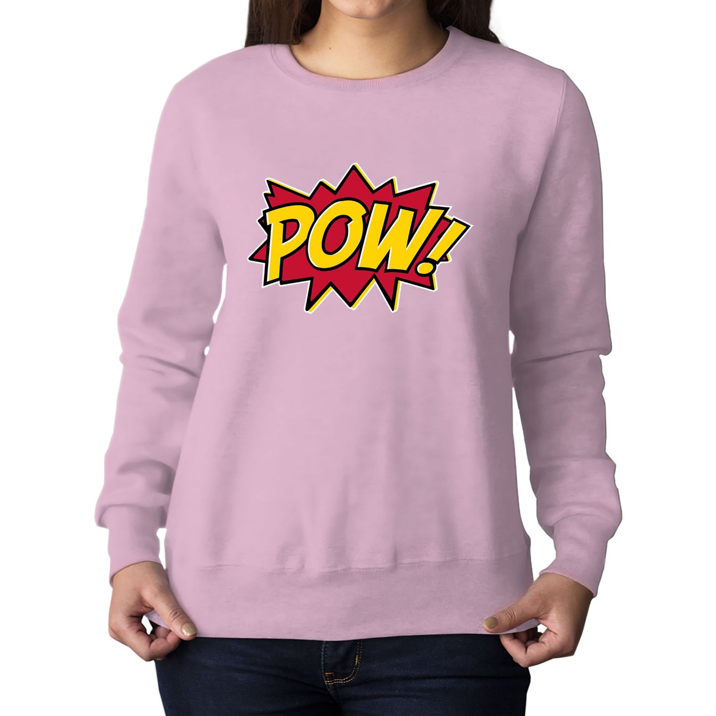 POW Comic Book Womens Sweatshirt