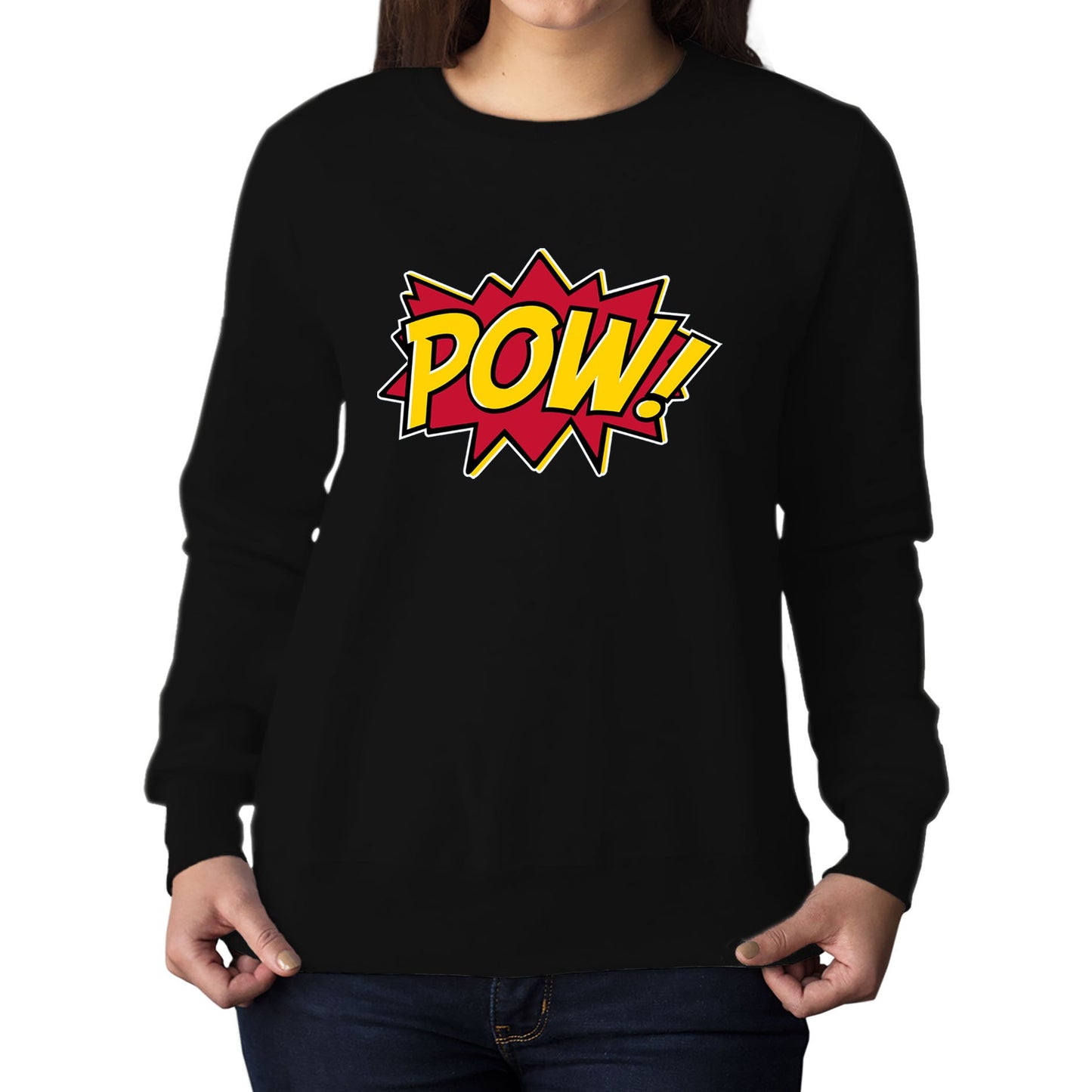 POW Comic Book Womens Sweatshirt