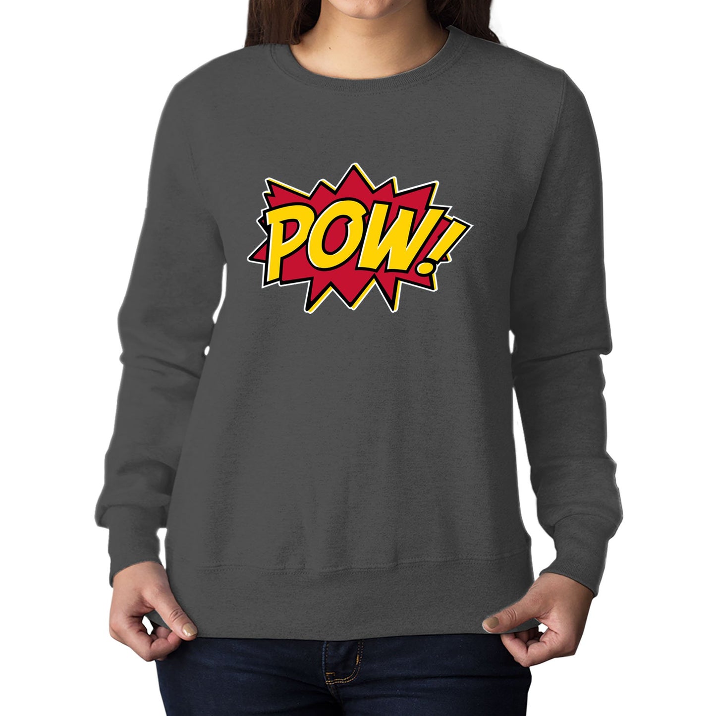 POW Comic Book Womens Sweatshirt