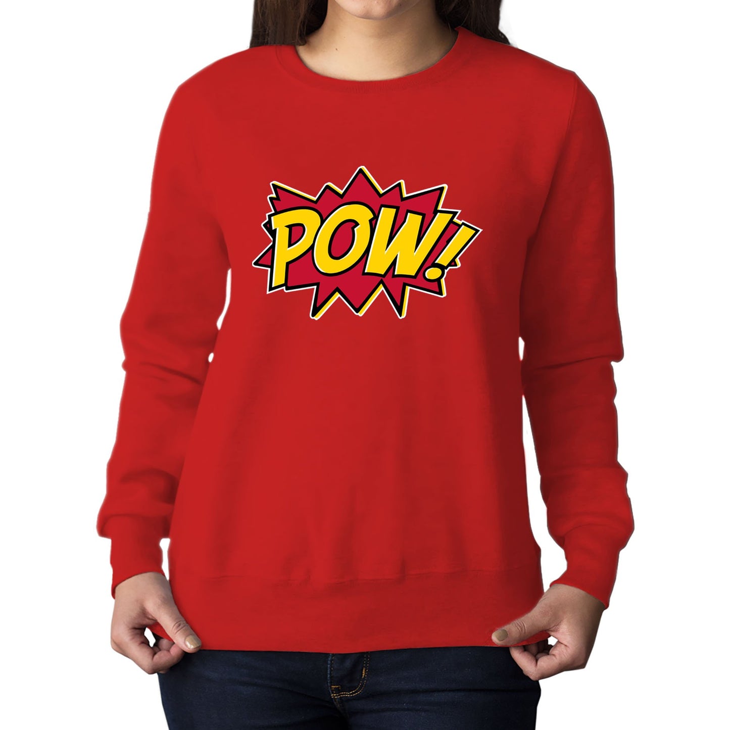 POW Comic Book Womens Sweatshirt