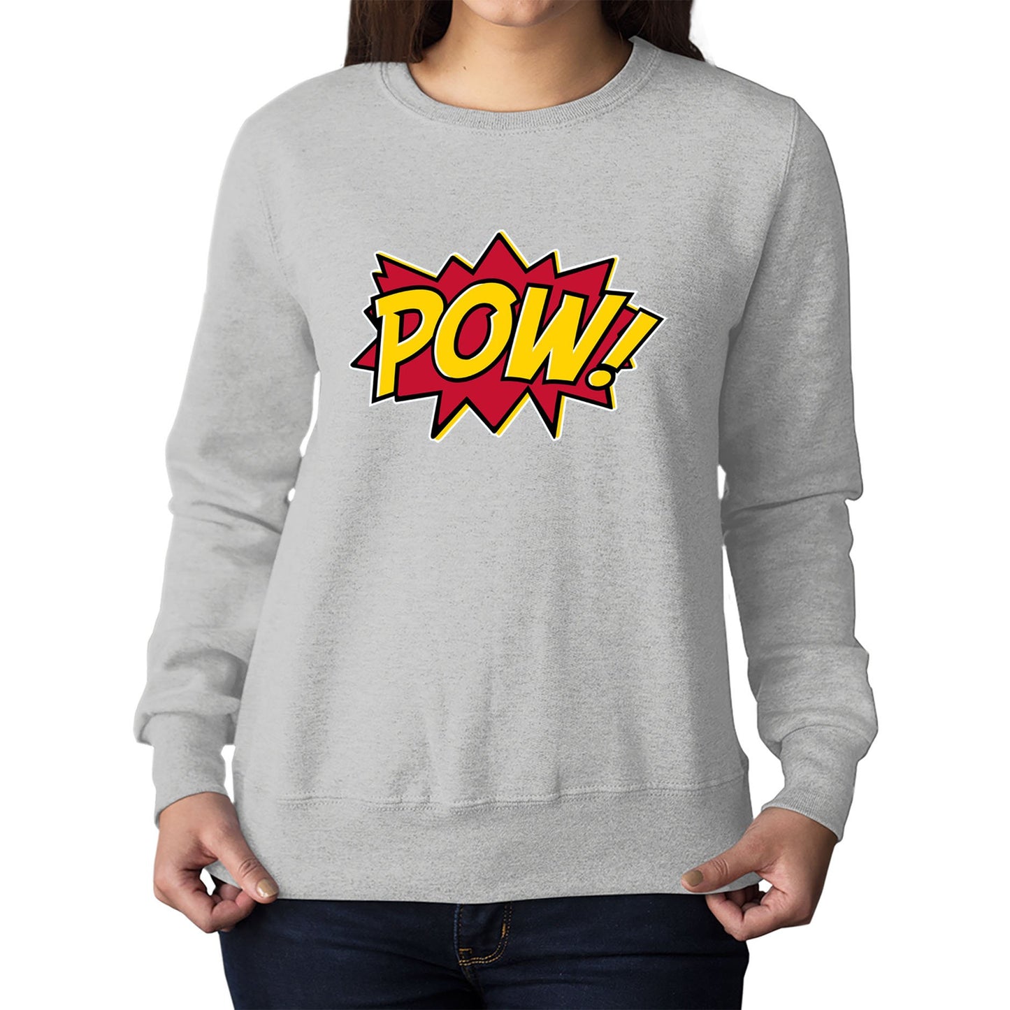 POW Comic Book Womens Sweatshirt