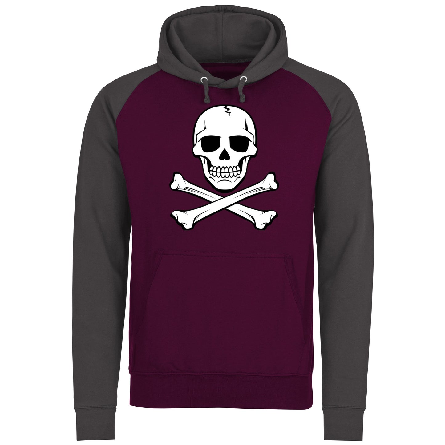 Skull And Crossbones Baseball Hoodie