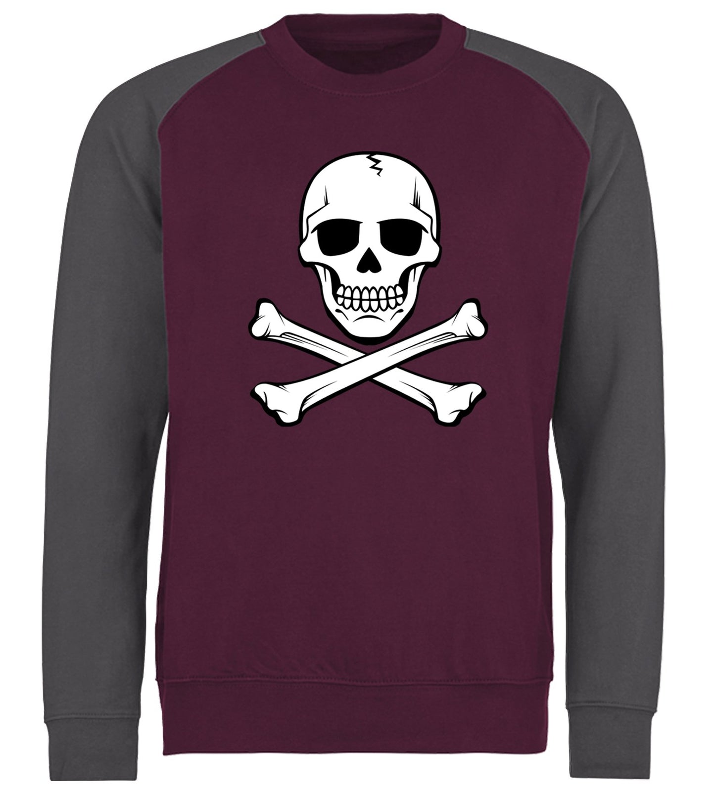 Skull And Crossbones Baseball Sweatshirt