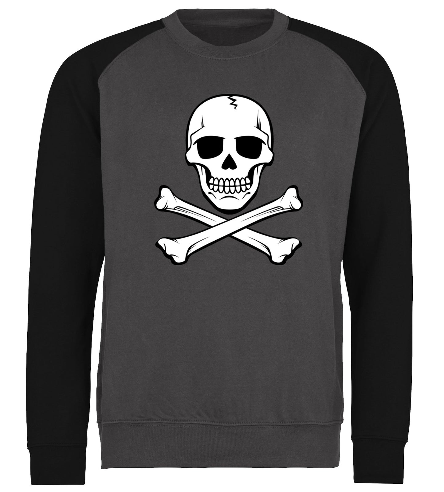 Skull And Crossbones Baseball Sweatshirt