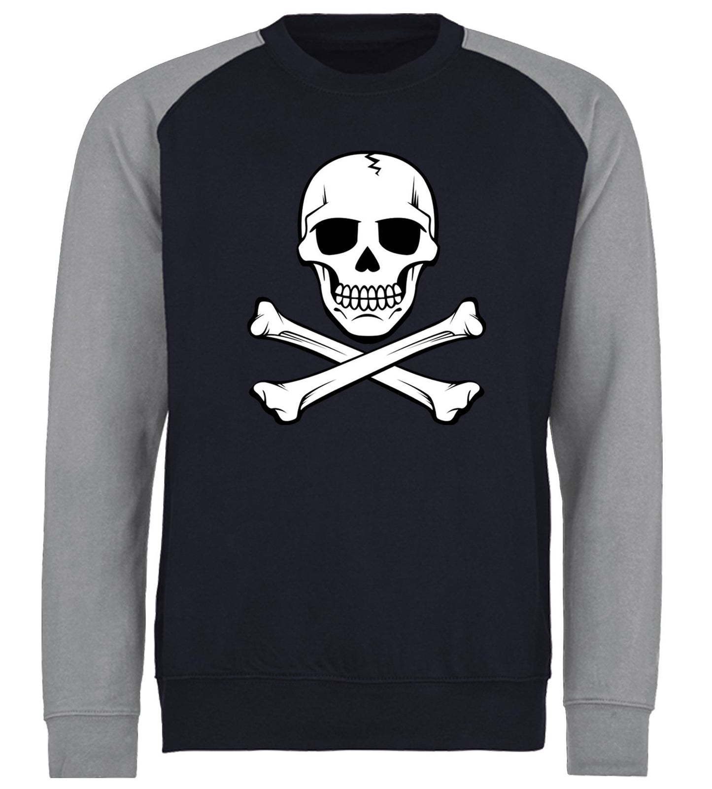 Skull And Crossbones Baseball Sweatshirt