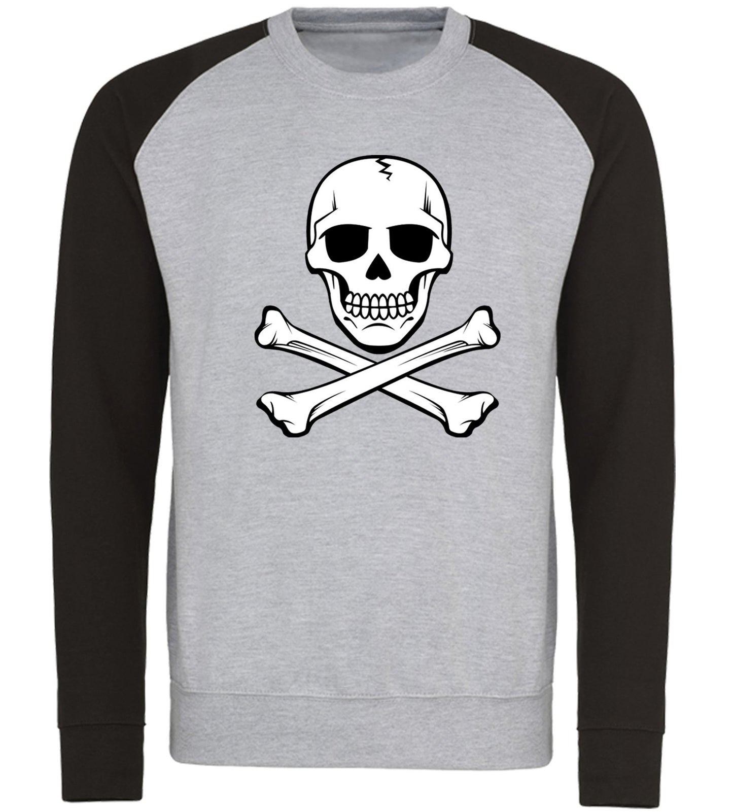 Skull And Crossbones Baseball Sweatshirt