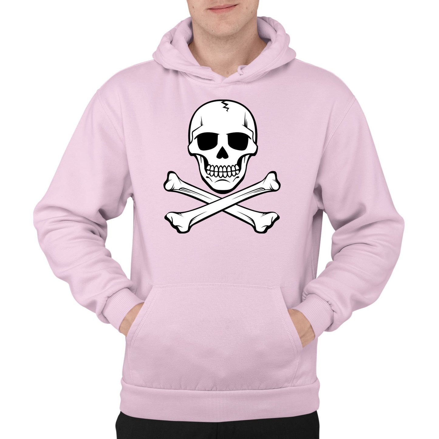 Skull And Crossbones Mens Pullover Hoodie