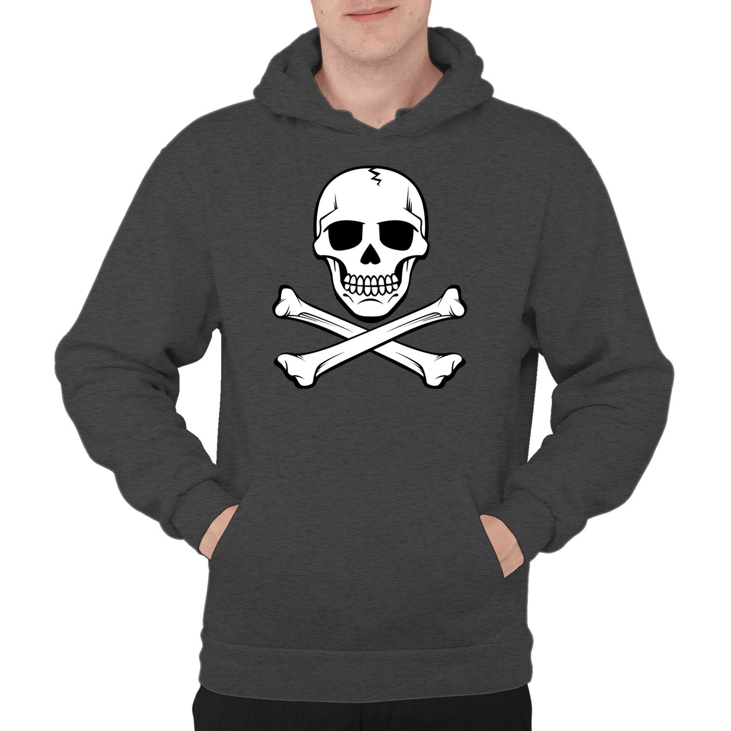 Skull And Crossbones Mens Pullover Hoodie