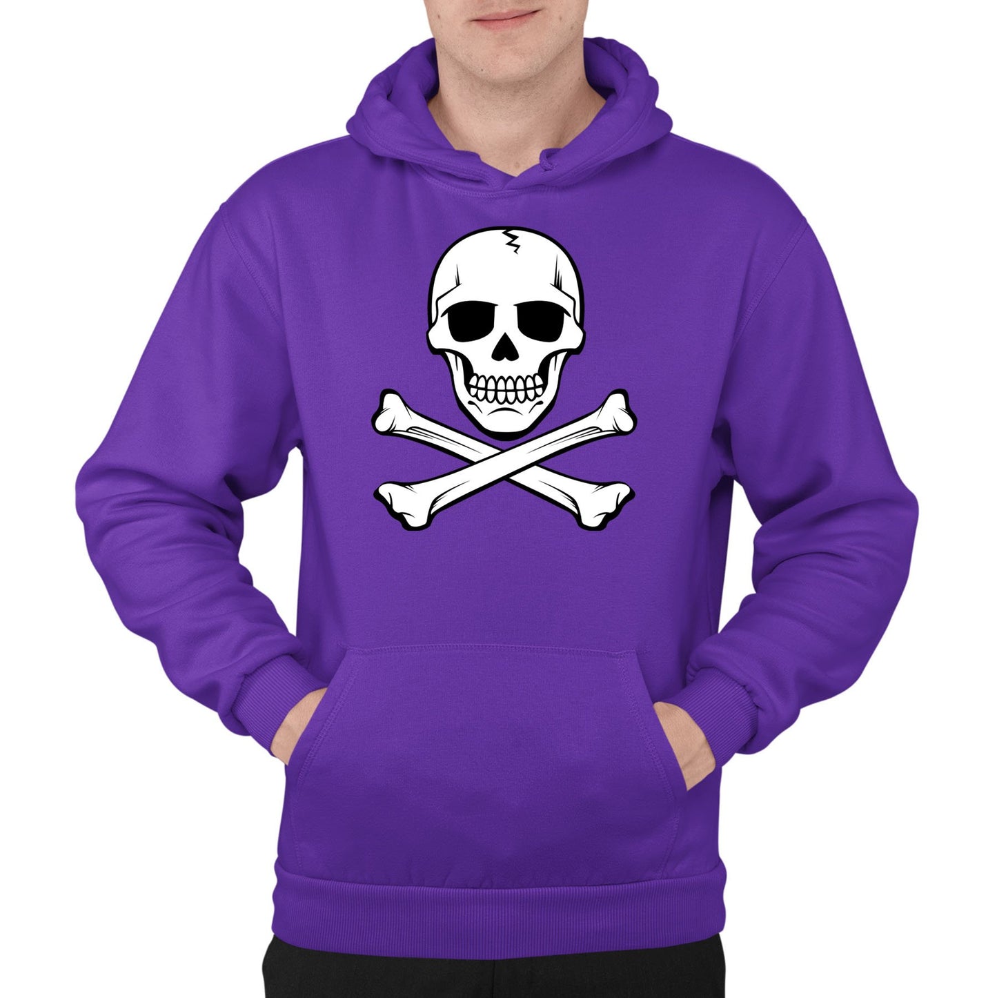 Skull And Crossbones Mens Pullover Hoodie