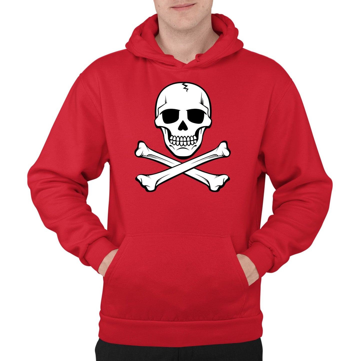 Skull And Crossbones Mens Pullover Hoodie