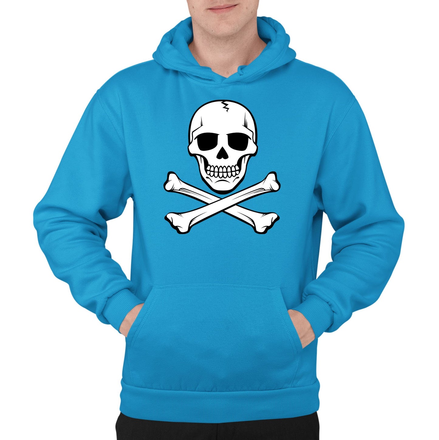 Skull And Crossbones Mens Pullover Hoodie