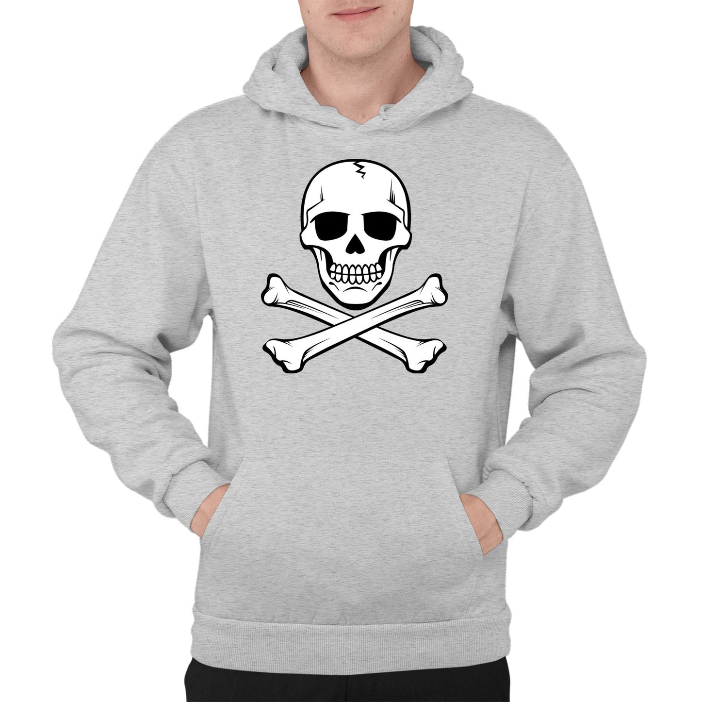 Skull And Crossbones Mens Pullover Hoodie