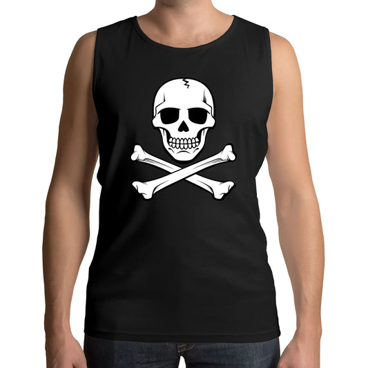 Skull And Crossbones Mens Vest