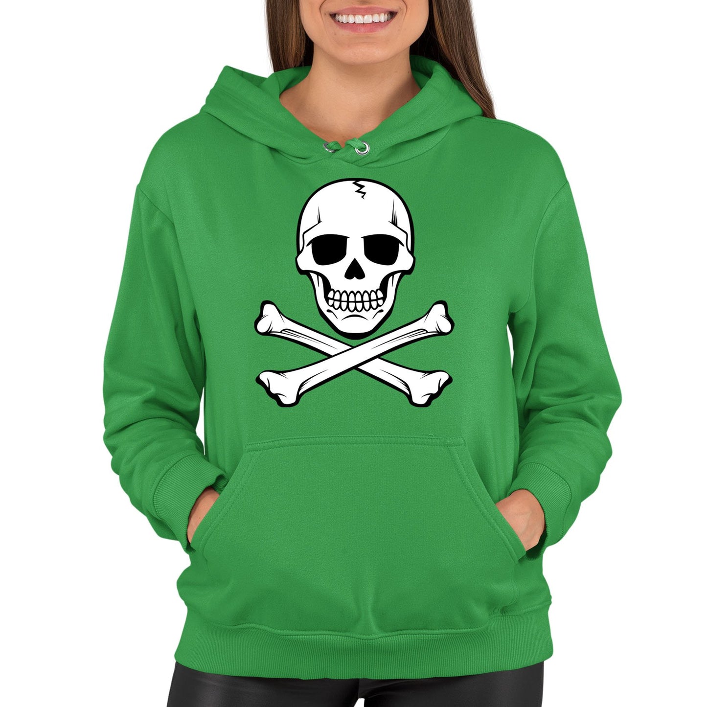 Skull And Crossbones Womens Pullover Hoodie