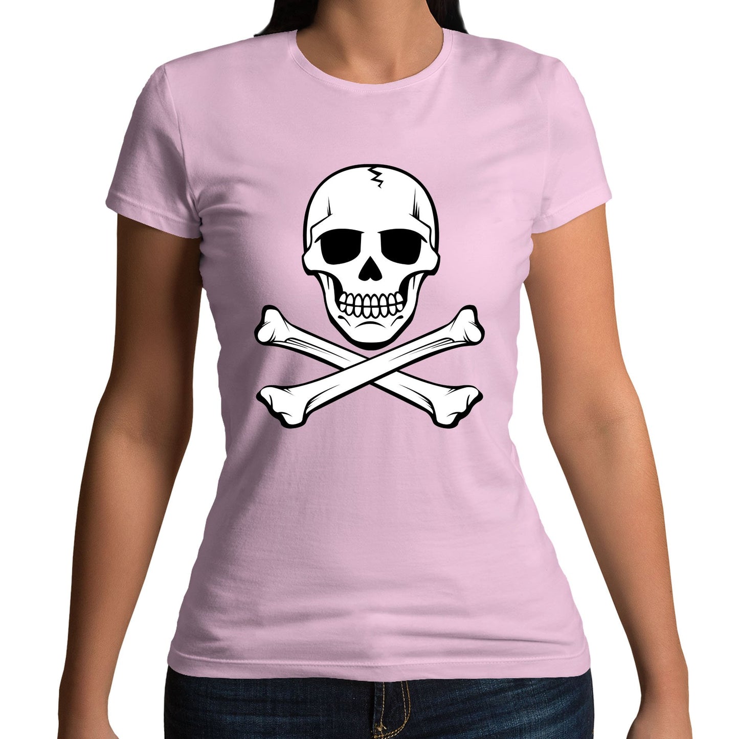 Skull and Crossbones Womens T-shirt