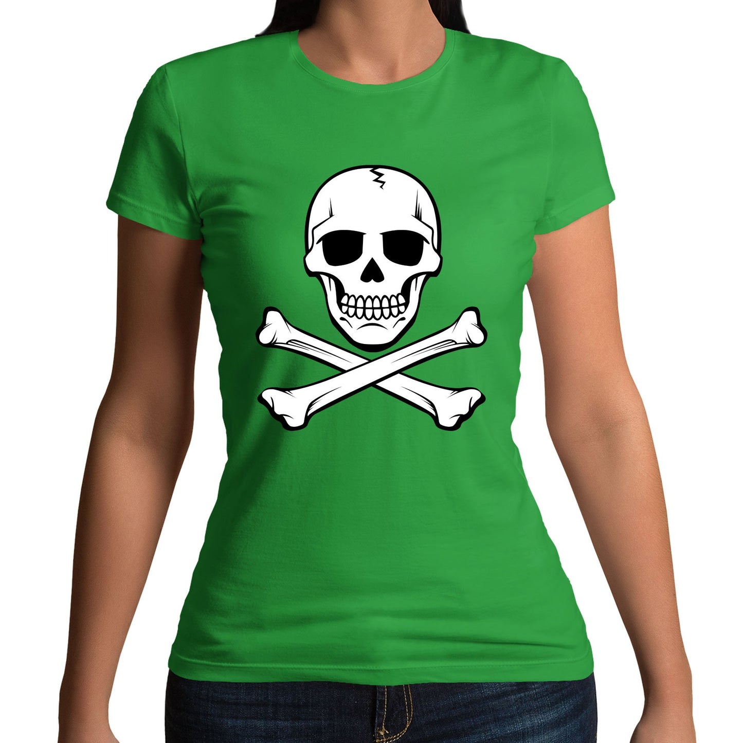 Skull and Crossbones Womens T-shirt