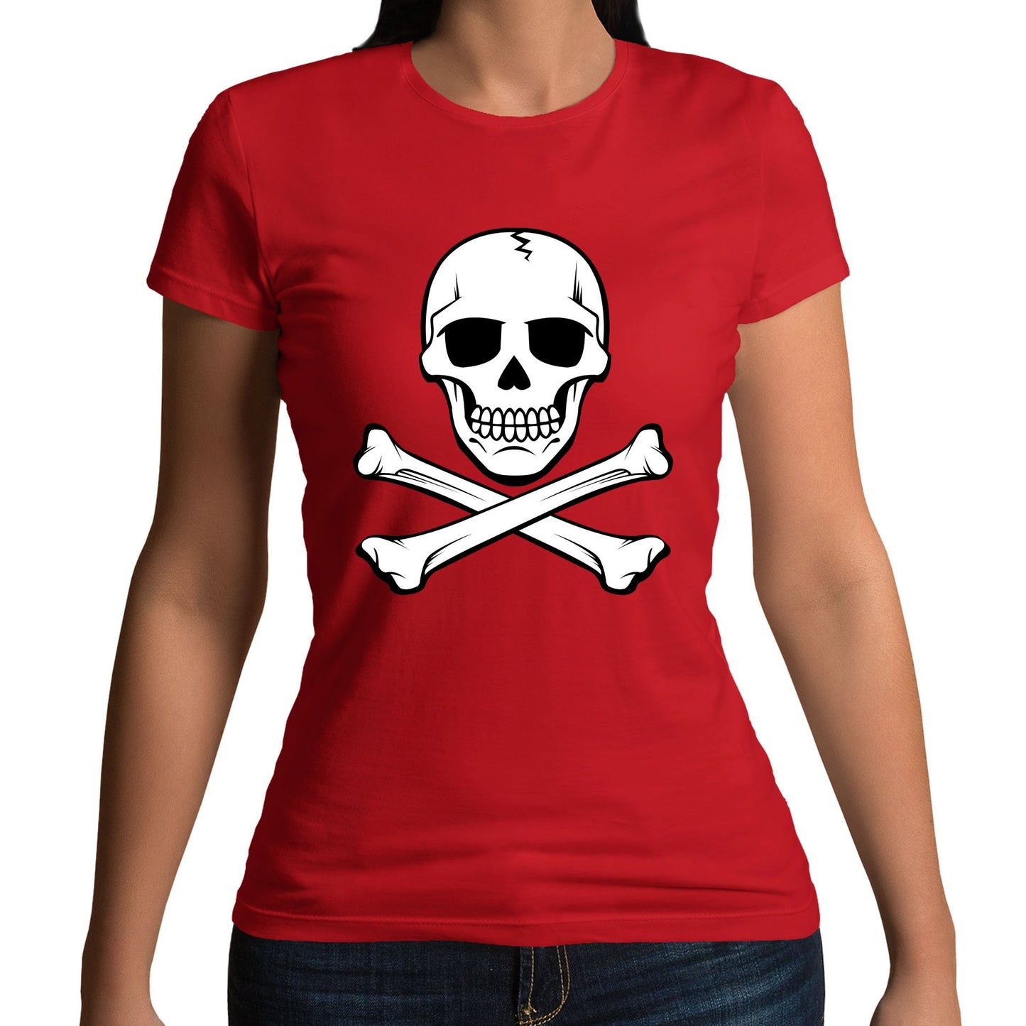 Skull and Crossbones Womens T-shirt