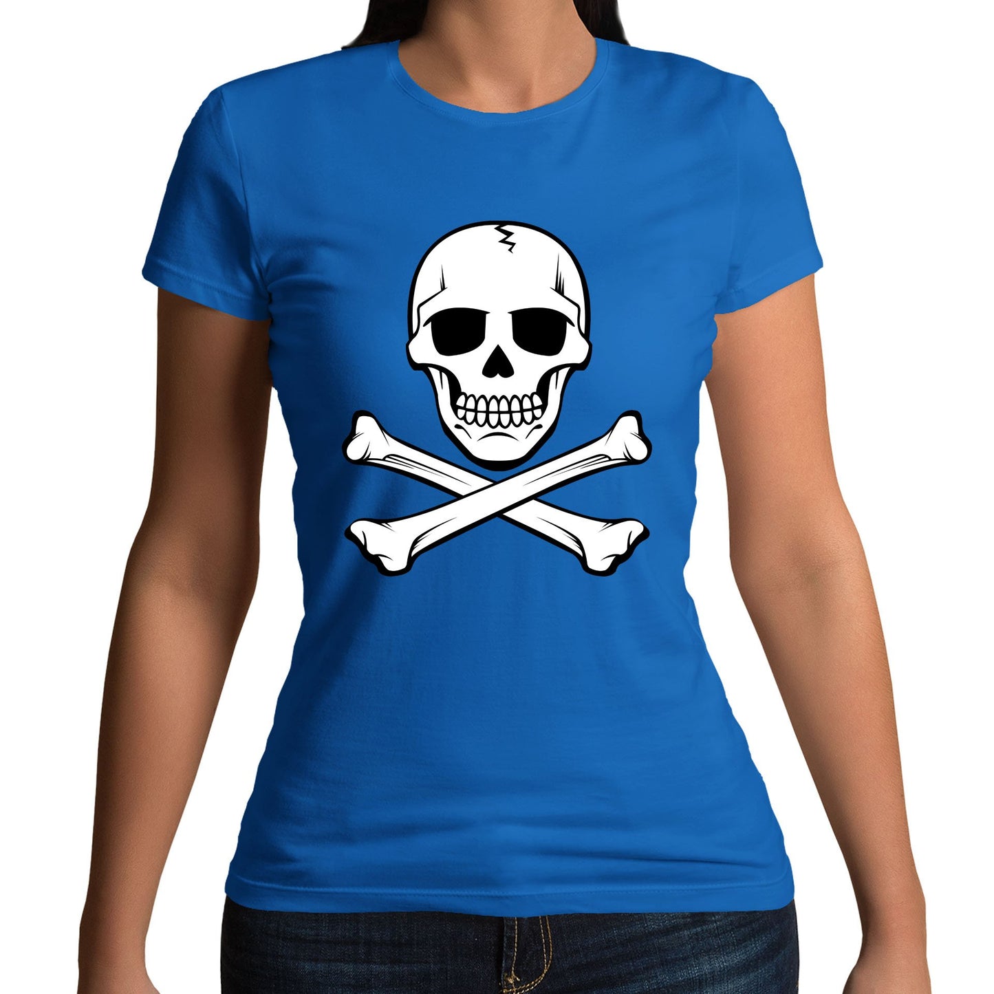 Skull and Crossbones Womens T-shirt