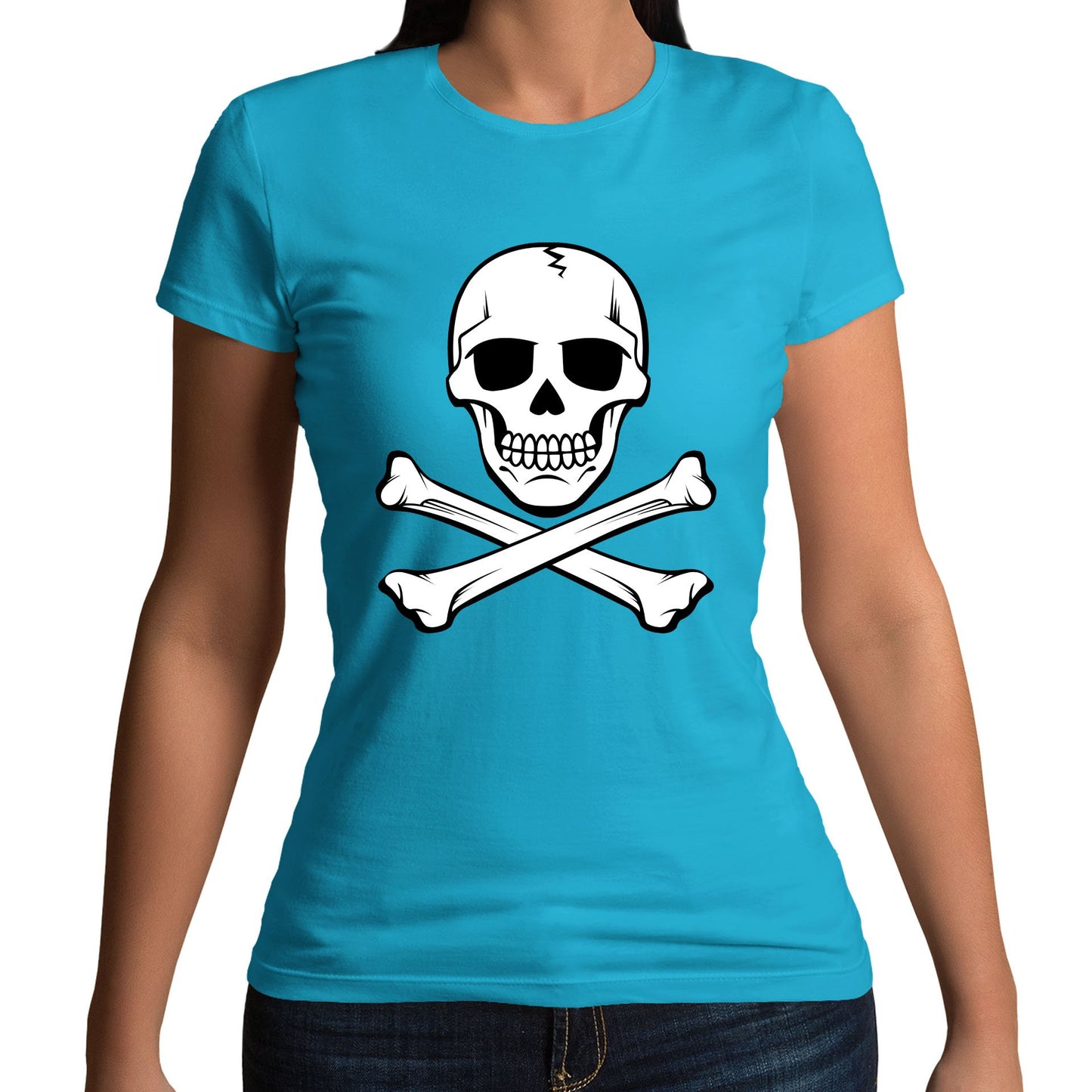 Skull and Crossbones Womens T-shirt