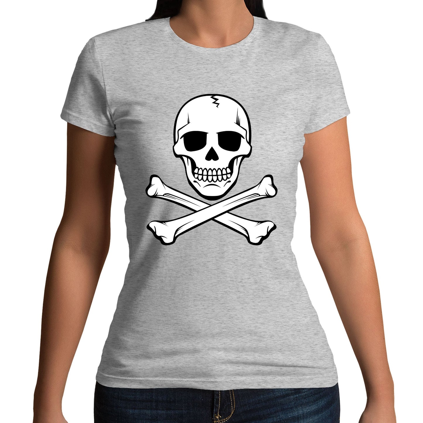 Skull and Crossbones Womens T-shirt