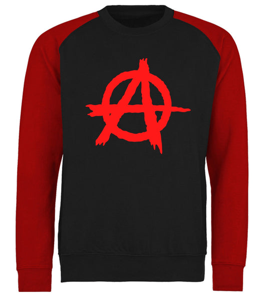 Anarchy Symbol Baseball Sweatshirt