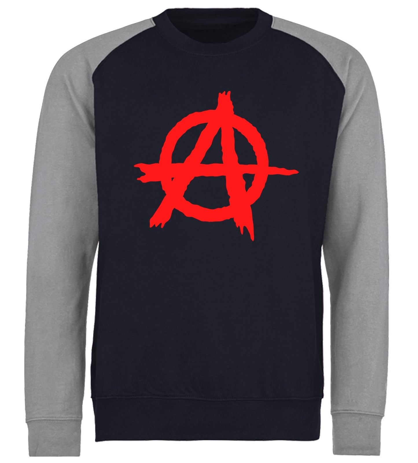 Anarchy Symbol Baseball Sweatshirt