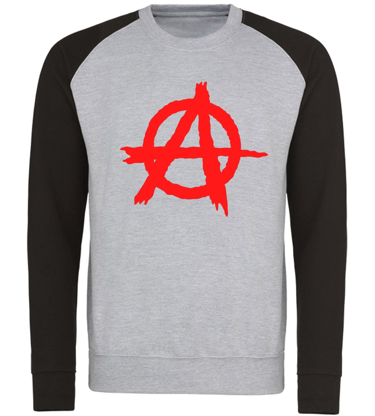 Anarchy Symbol Baseball Sweatshirt