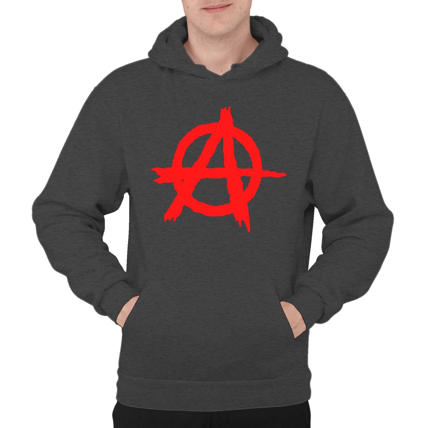 Anarchy Symbol Mens Pullover Hoodie