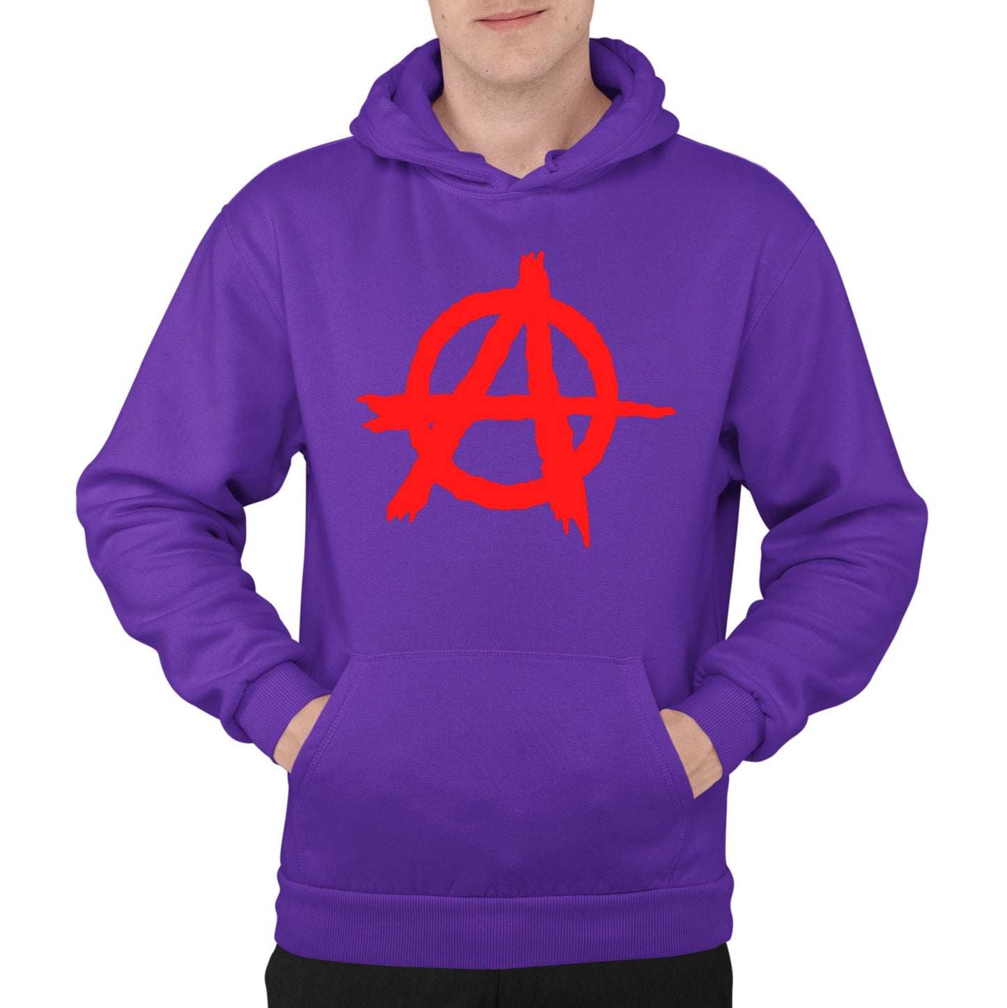 Anarchy Symbol Mens Pullover Hoodie