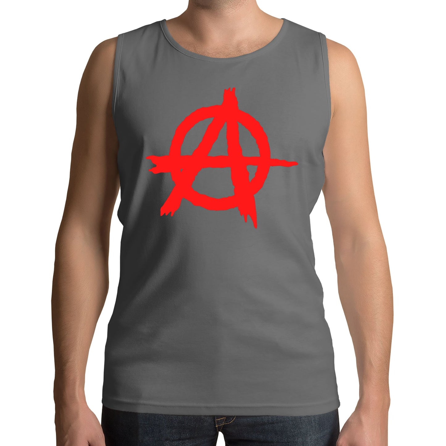 Anarchy Symbol Mens Vest