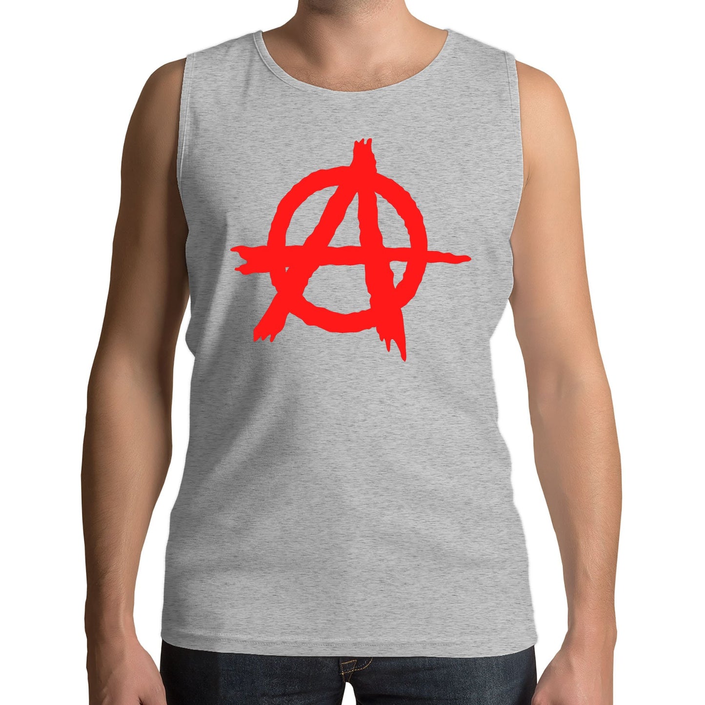 Anarchy Symbol Mens Vest