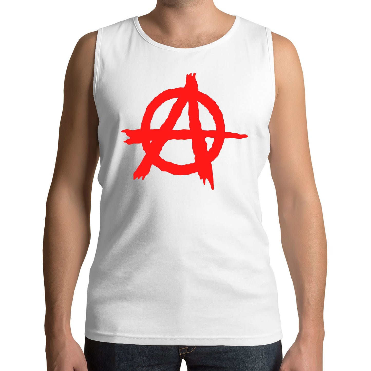 Anarchy Symbol Mens Vest