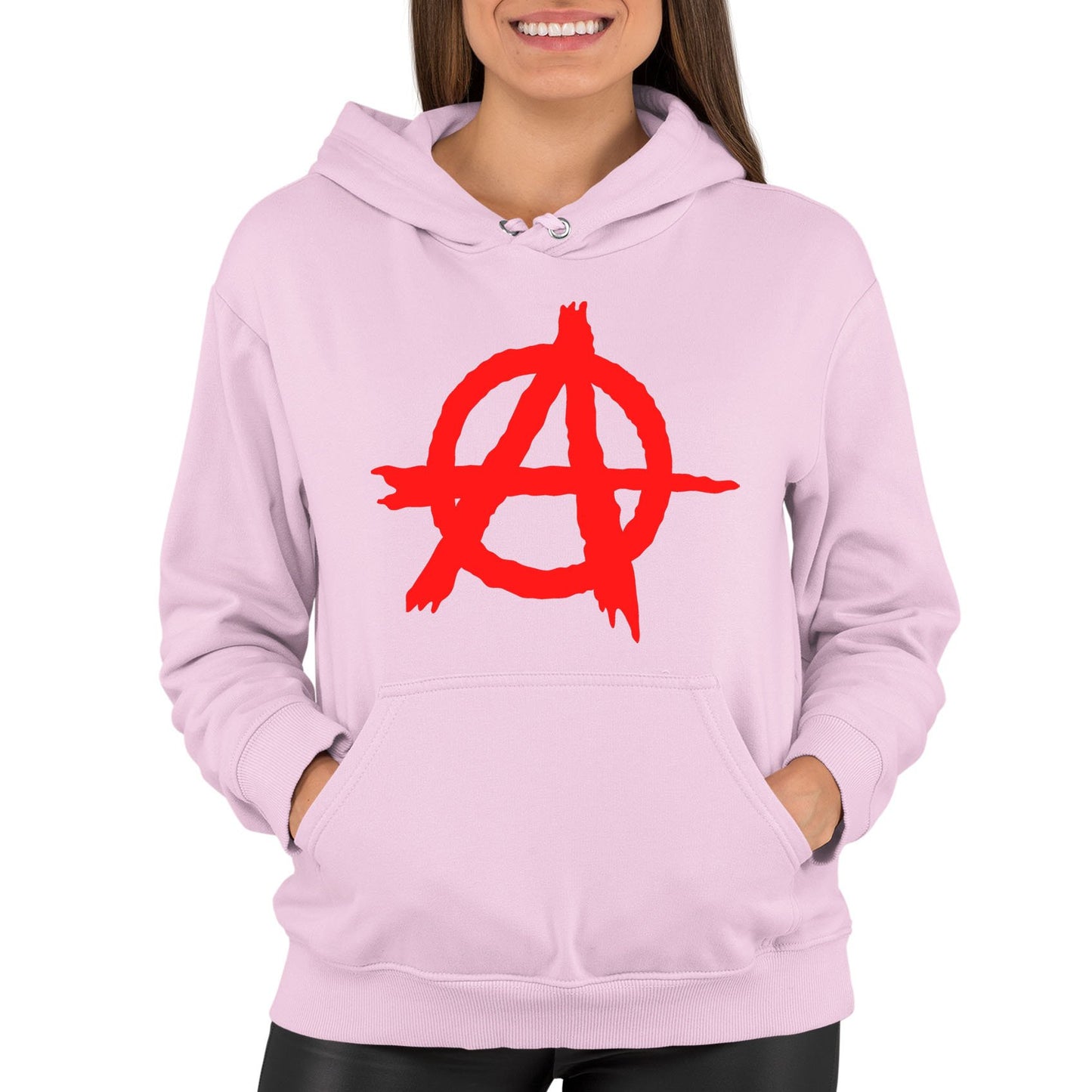 Anarchy Symbol Womens Pullover Hoodie