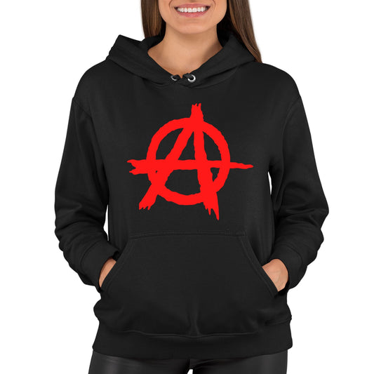 Anarchy Symbol Womens Pullover Hoodie