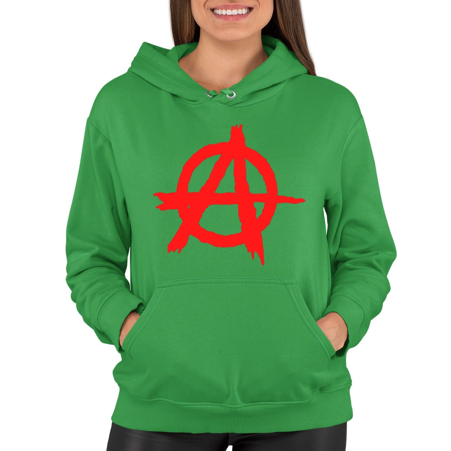 Anarchy Symbol Womens Pullover Hoodie