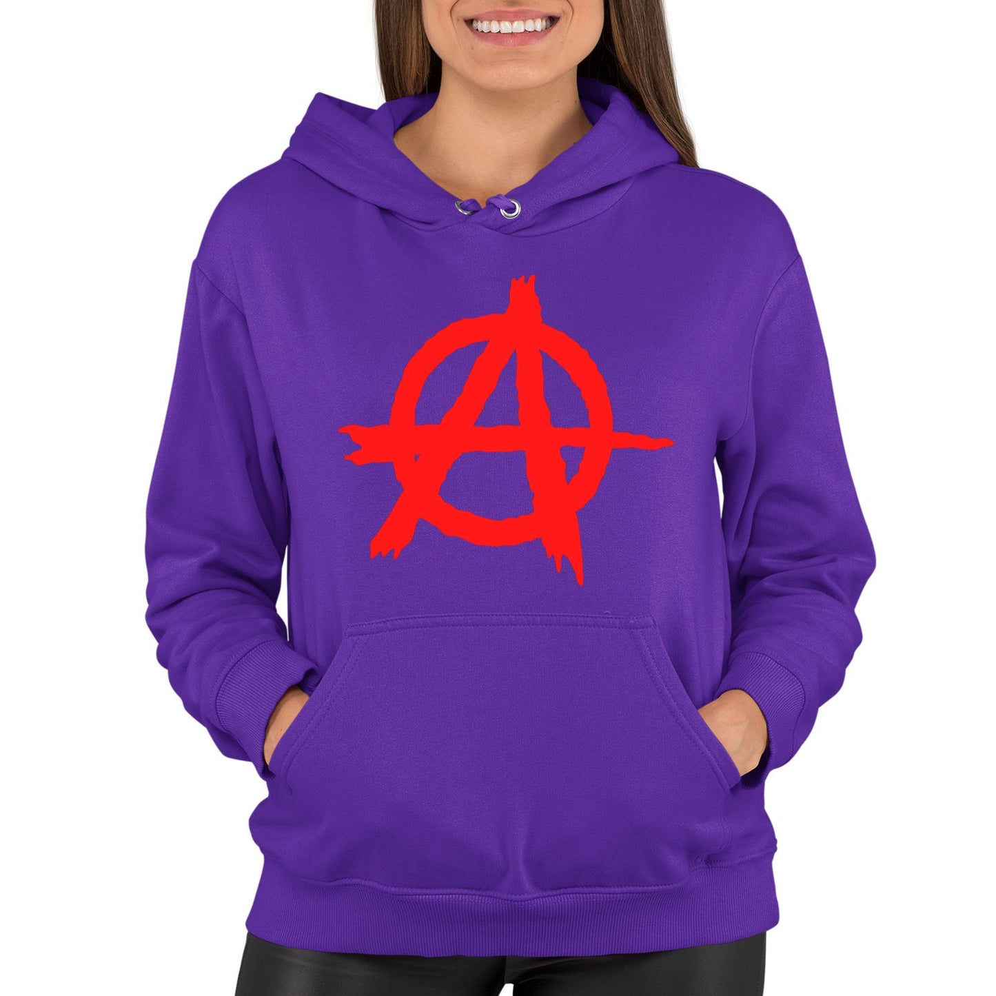 Anarchy Symbol Womens Pullover Hoodie