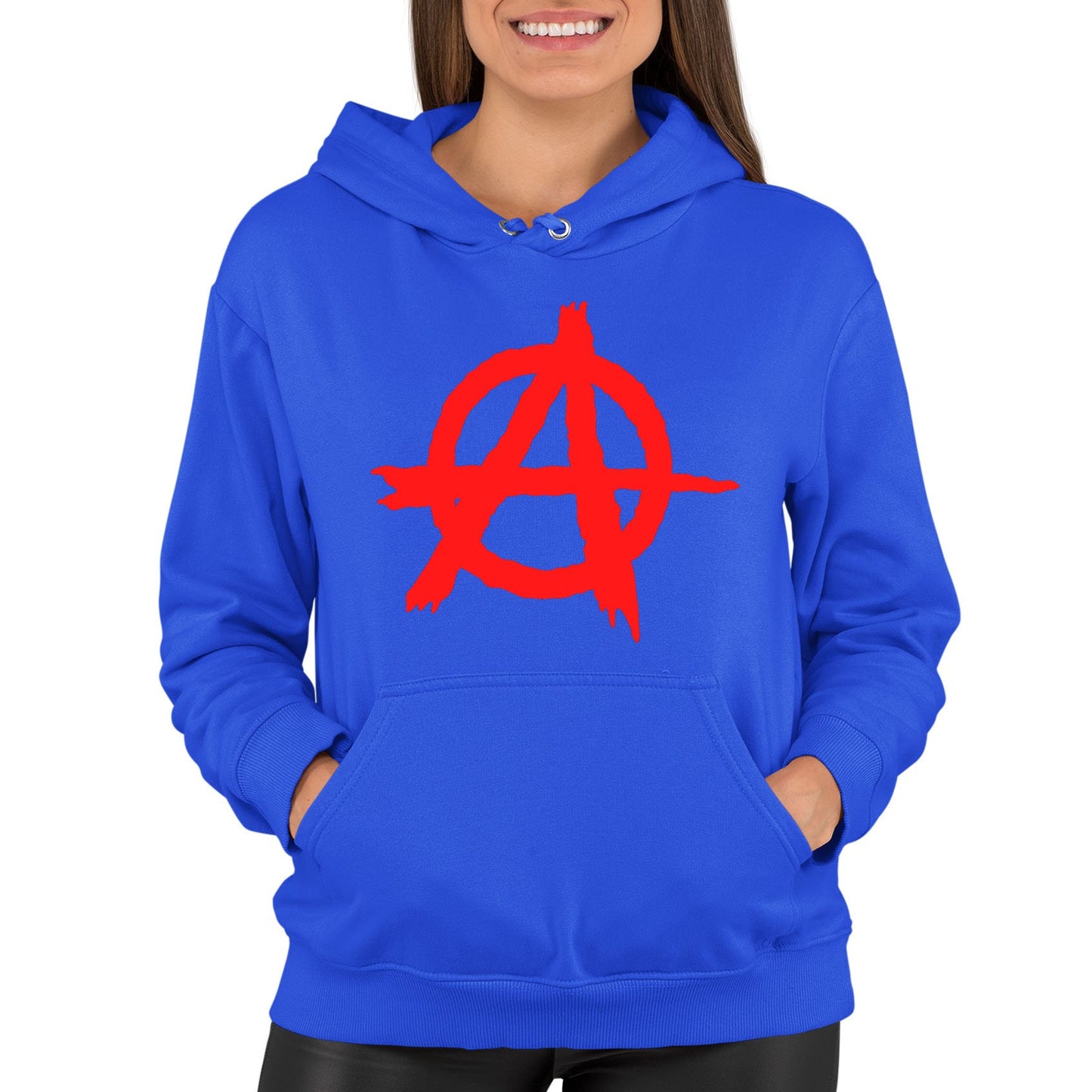 Anarchy Symbol Womens Pullover Hoodie