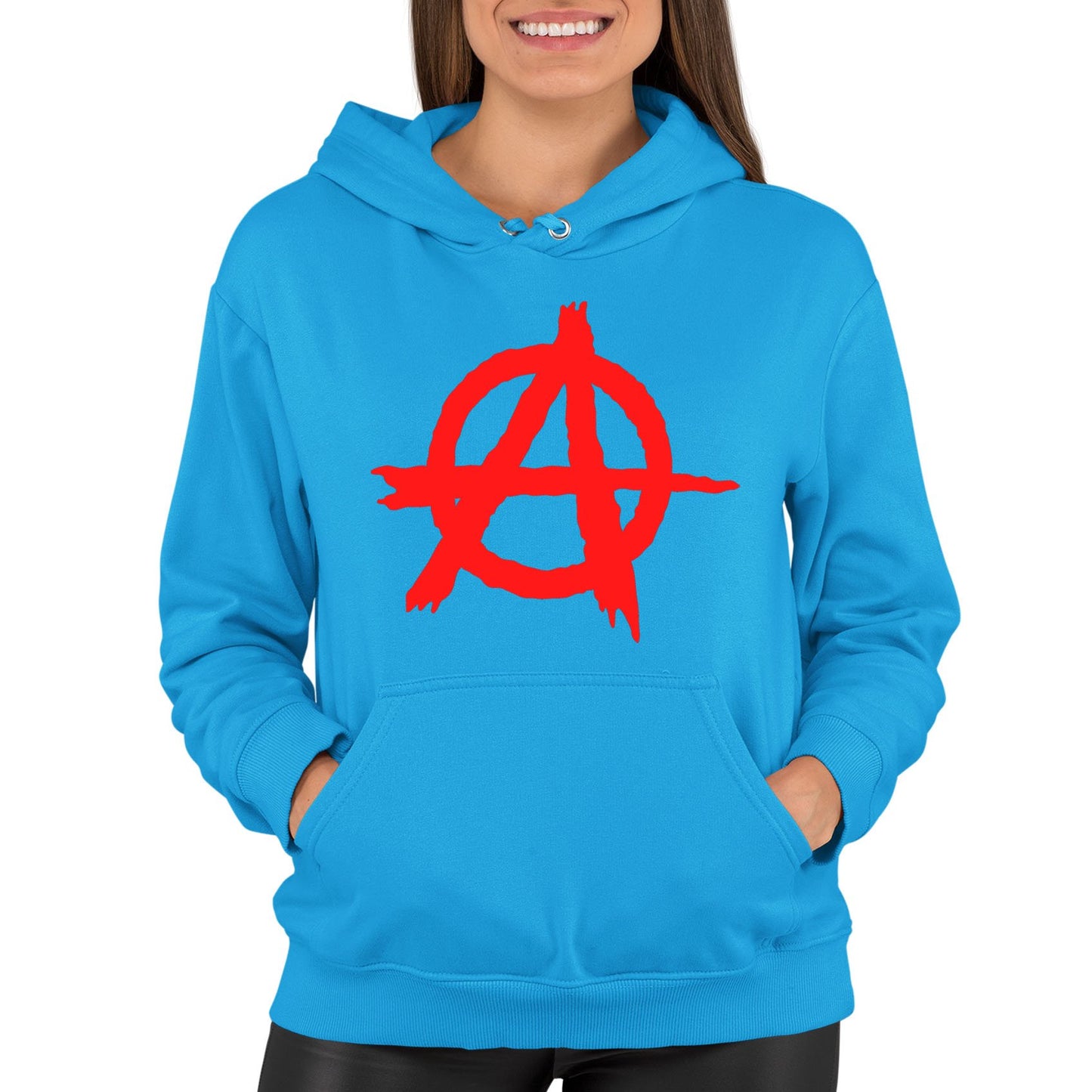 Anarchy Symbol Womens Pullover Hoodie