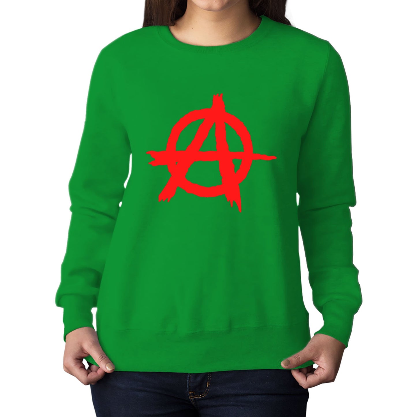 Anarchy Symbol Womens Sweatshirt