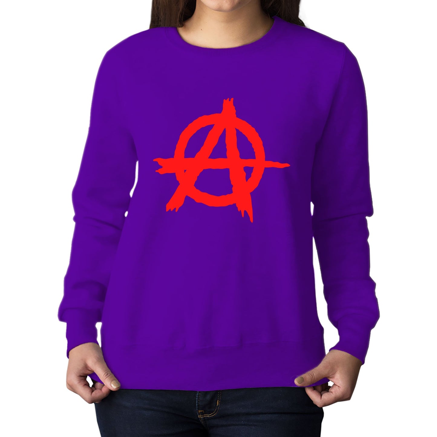 Anarchy Symbol Womens Sweatshirt