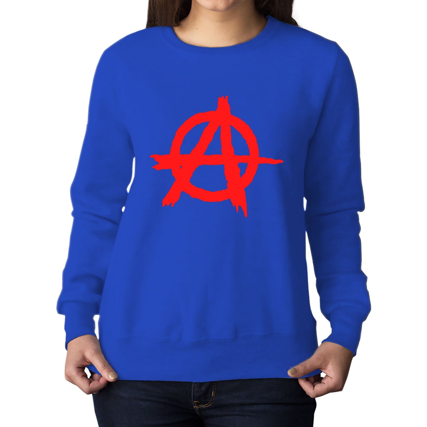 Anarchy Symbol Womens Sweatshirt