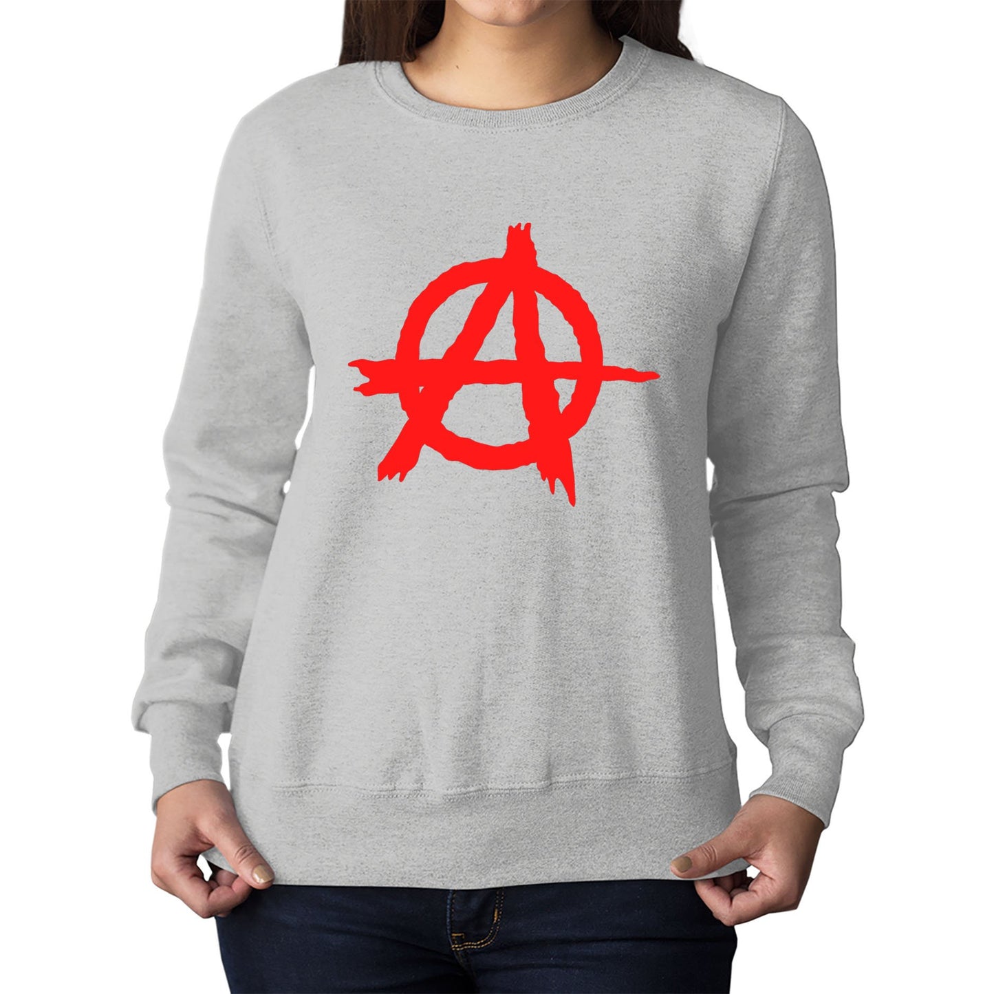 Anarchy Symbol Womens Sweatshirt