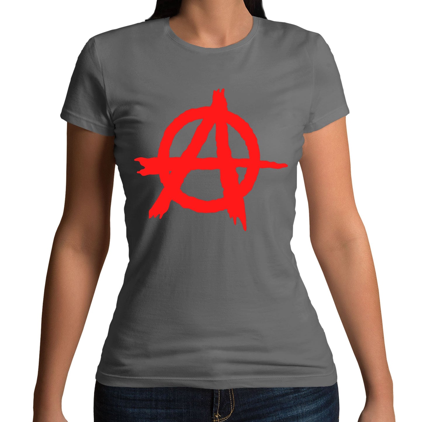 Anarchy Symbol Womens T-shirt