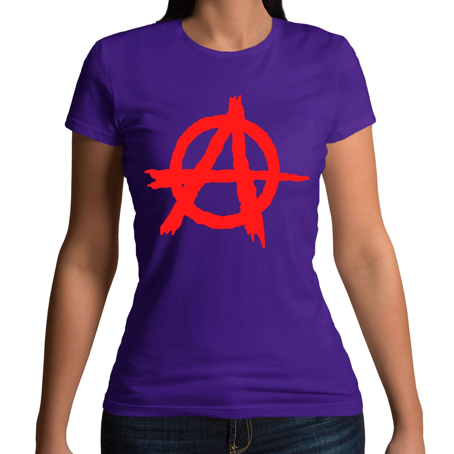 Anarchy Symbol Womens T-shirt