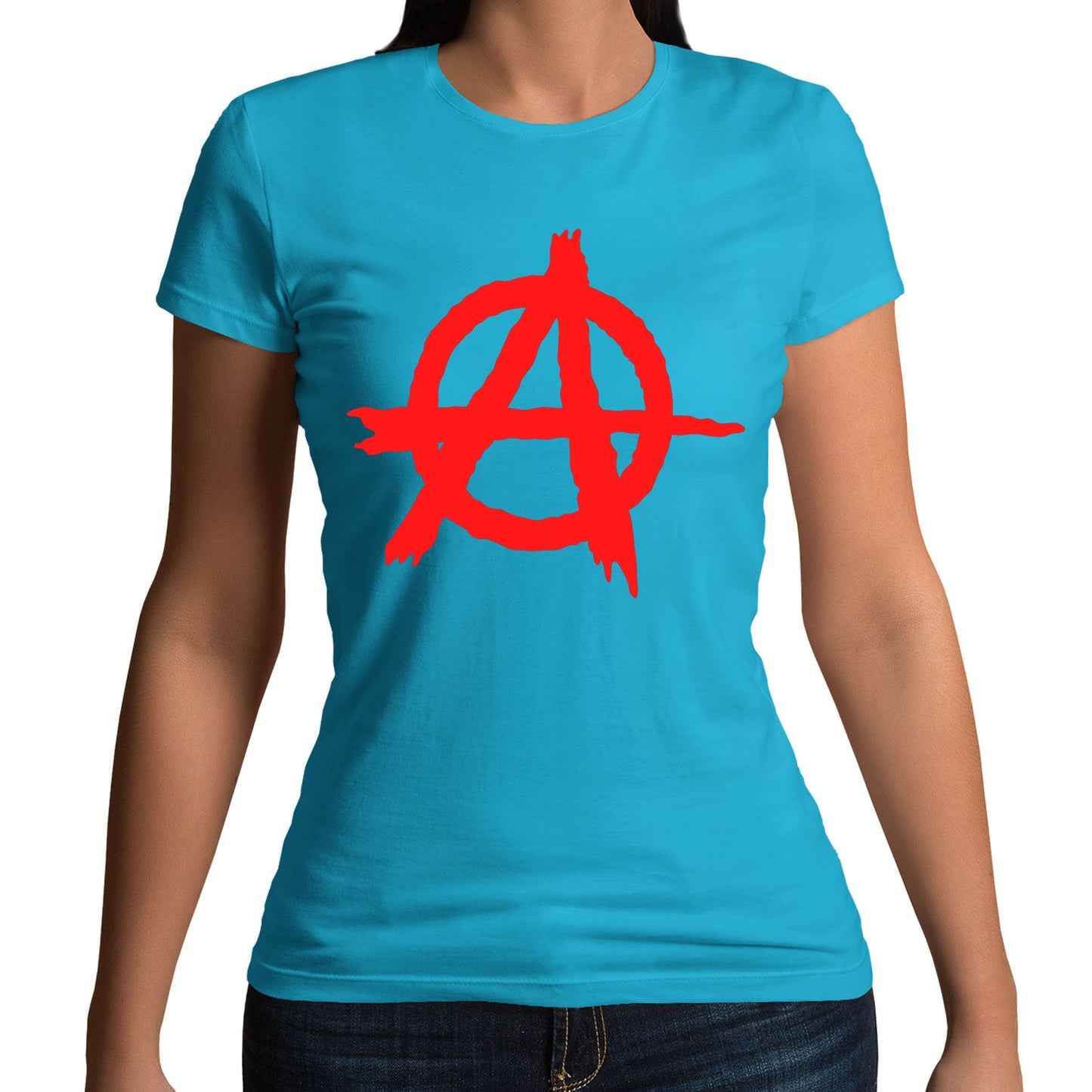 Anarchy Symbol Womens T-shirt