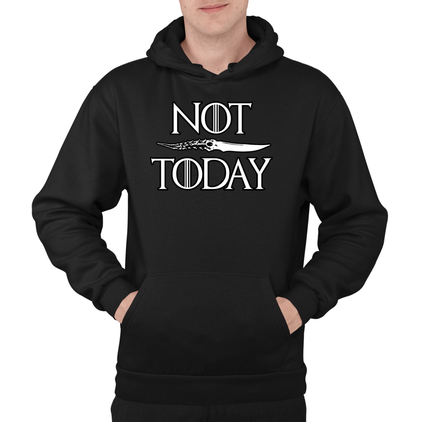 Not Today Arya Stark Mens Pullover Hoodie